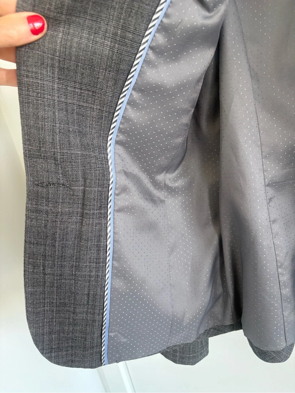 Banana Republic Gray Plaid Women's Blazer